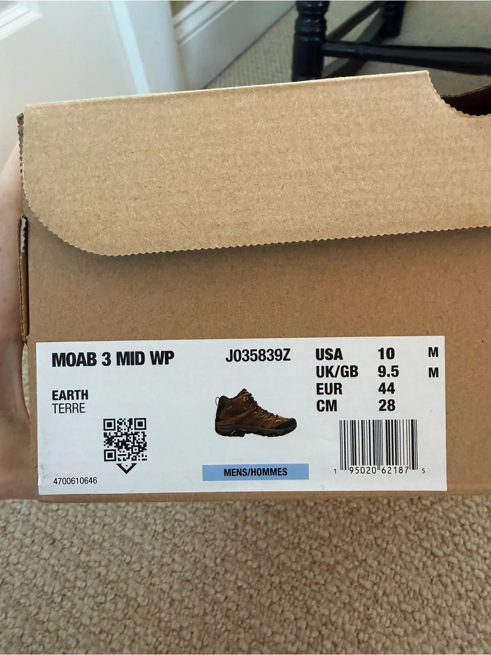 NWT Merrell Moab 3 Men’s